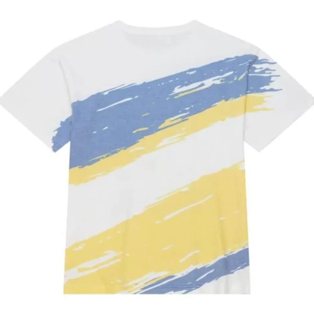 Apparel Mitchell & Ness T-Shirts & Tops-Paintbrush Sublimated Ss Tee Golden State Warriors