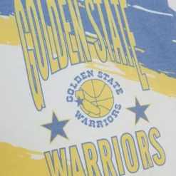 Apparel Mitchell & Ness T-Shirts & Tops-Paintbrush Sublimated Ss Tee Golden State Warriors