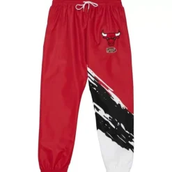 Apparel Mitchell & Ness Pants-Paintbrush Warmup Pant Chicago Bulls