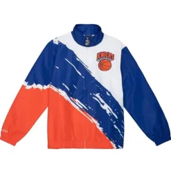 Apparel Mitchell & Ness Jackets & Outerwear-Paintbrush Windbreaker New York Knicks