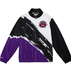 Apparel Mitchell & Ness Jackets & Outerwear-Paintbrush Windbreaker Toronto Raptors