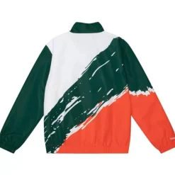 Apparel Mitchell & Ness Jackets & Outerwear-Paintbrush Windbreaker University Of Miami