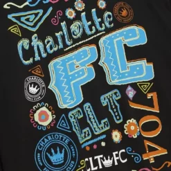 Apparel Mitchell & Ness T-Shirts & Tops-Papel Picado Ls Tee Charlotte Fc