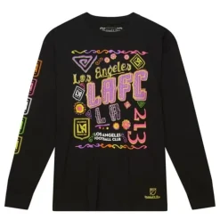 Apparel Mitchell & Ness T-Shirts & Tops-Papel Picado Ls Tee Los Angeles Fc