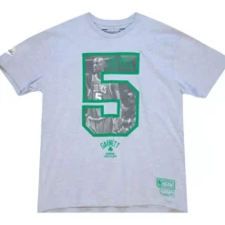 Apparel Mitchell & Ness T-Shirts & Tops-Parquet 5 Tee Boston Celtics Kevin Garnett