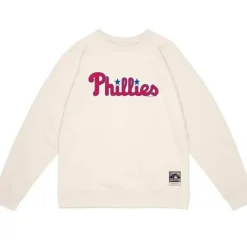 Apparel Mitchell & Ness Hoodies & Sweatshirts-Phillies Logo Crew Philadelphia Phillies