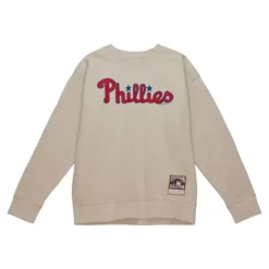 Apparel Mitchell & Ness Hoodies & Sweatshirts-Phillies Logo Crew Philadelphia Phillies