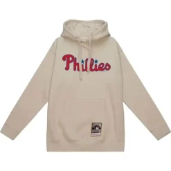 Apparel Mitchell & Ness Hoodies & Sweatshirts-Phillies Logo Pullover Philadelphia Phillies