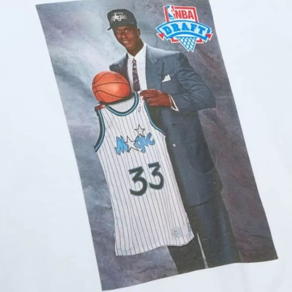 Apparel Mitchell & Ness T-Shirts & Tops-Photo Real Draft Day Tee Orlando Magic Shaquille O'Neal