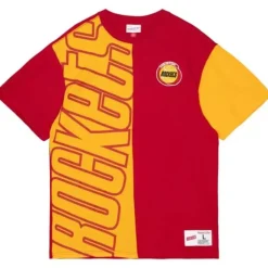 Apparel Mitchell & Ness T-Shirts & Tops-Play By Play 2.0 S/S Tee Houston Rockets