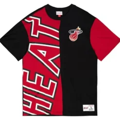 Apparel Mitchell & Ness T-Shirts & Tops-Play By Play 2.0 S/S Tee Miami Heat