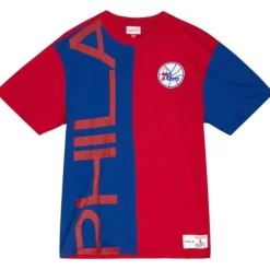 Apparel Mitchell & Ness T-Shirts & Tops-Play By Play 2.0 S/S Tee Philadelphia 76Ers