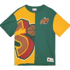 Apparel Mitchell & Ness T-Shirts & Tops-Play By Play 2.0 S/S Tee Seattle Supersonics