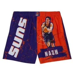 Apparel Mitchell & Ness Shorts-Player Burst Mesh Shorts Phoenix Suns Steve Nash