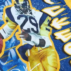 Apparel Mitchell & Ness Jackets & Outerwear-Player Burst Warm Up Jacket Los Angeles Rams Eric Dickerson