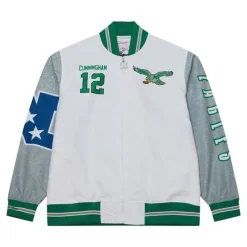 Apparel Mitchell & Ness Jackets & Outerwear-Player Burst Warm Up Jacket Philadelphia Eagles Randall Cunningham