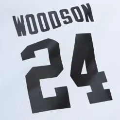 Apparel Mitchell & Ness Jackets & Outerwear-Player Burst Warm Up Jacket Oakland Raiders Charles Woodson