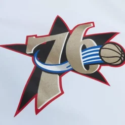 Apparel Mitchell & Ness Jackets & Outerwear-Player Burst Warm Up Jacket Philadelphia 76Ers Allen Iverson