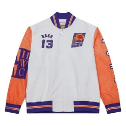 Apparel Mitchell & Ness Jackets & Outerwear-Player Burst Warm Up Jacket Phoenix Suns Steve Nash