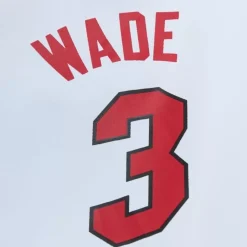 Apparel Mitchell & Ness Jackets & Outerwear-Player Burst Warm Up Jacket Miami Heat Dwyane Wade