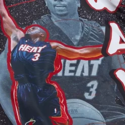 Apparel Mitchell & Ness Jackets & Outerwear-Player Burst Warm Up Jacket Miami Heat Dwyane Wade