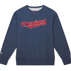 Apparel Mitchell & Ness Hoodies & Sweatshirts-Playoff Win 2.0 Crew Cleveland Indians
