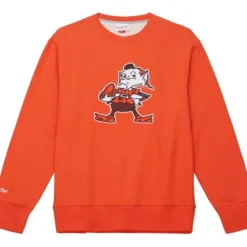 Apparel Mitchell & Ness Hoodies & Sweatshirts-Playoff Win 2.0 Crew Cleveland Browns