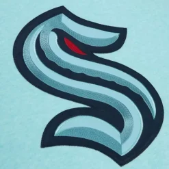 Apparel Mitchell & Ness Hoodies & Sweatshirts-Playoff Win 2.0 Crew Current Logo Seattle Kraken