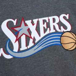 Apparel Mitchell & Ness Hoodies & Sweatshirts-Playoff Win 2.0 Crew Philadelphia 76Ers