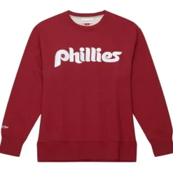 Apparel Mitchell & Ness Hoodies & Sweatshirts-Playoff Win 2.0 Crew Philadelphia Phillies