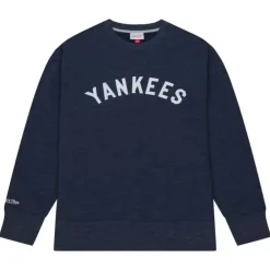 Apparel Mitchell & Ness Hoodies & Sweatshirts-Playoff Win 2.0 Crew Vintage New York Yankees