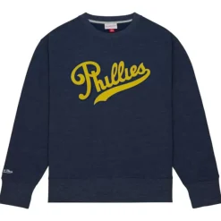 Apparel Mitchell & Ness Hoodies & Sweatshirts-Playoff Win 2.0 Crew Vintage Philadelphia Phillies
