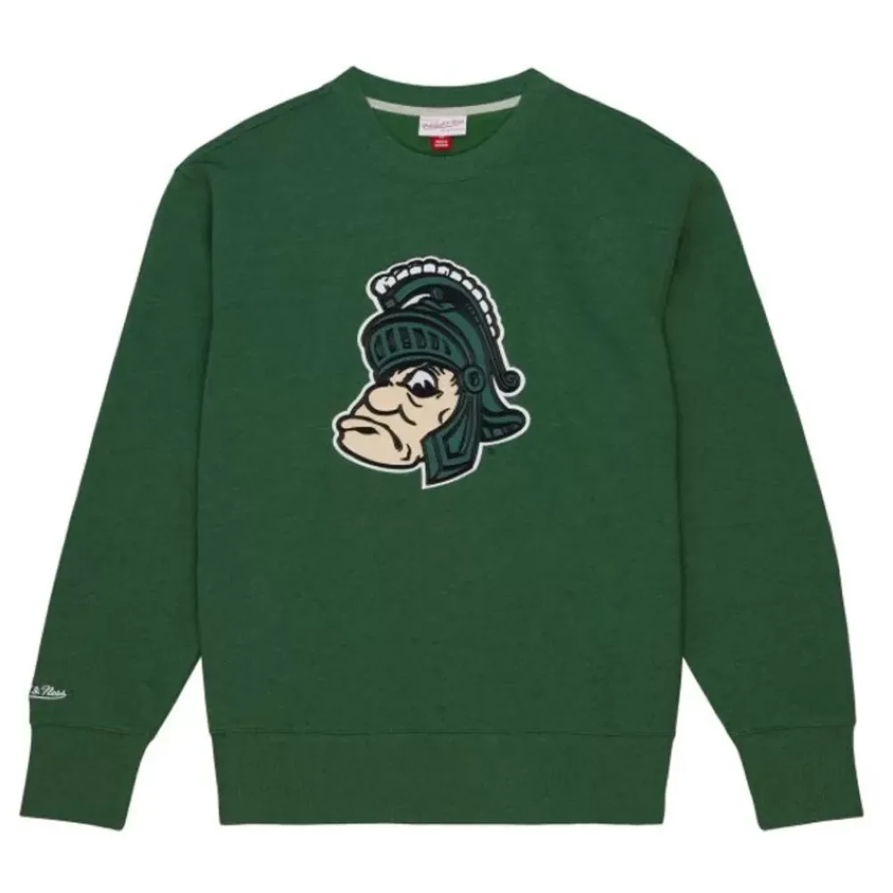 Apparel Mitchell & Ness Hoodies & Sweatshirts-Playoff Win 2.0 Crew Vintage Michigan State University