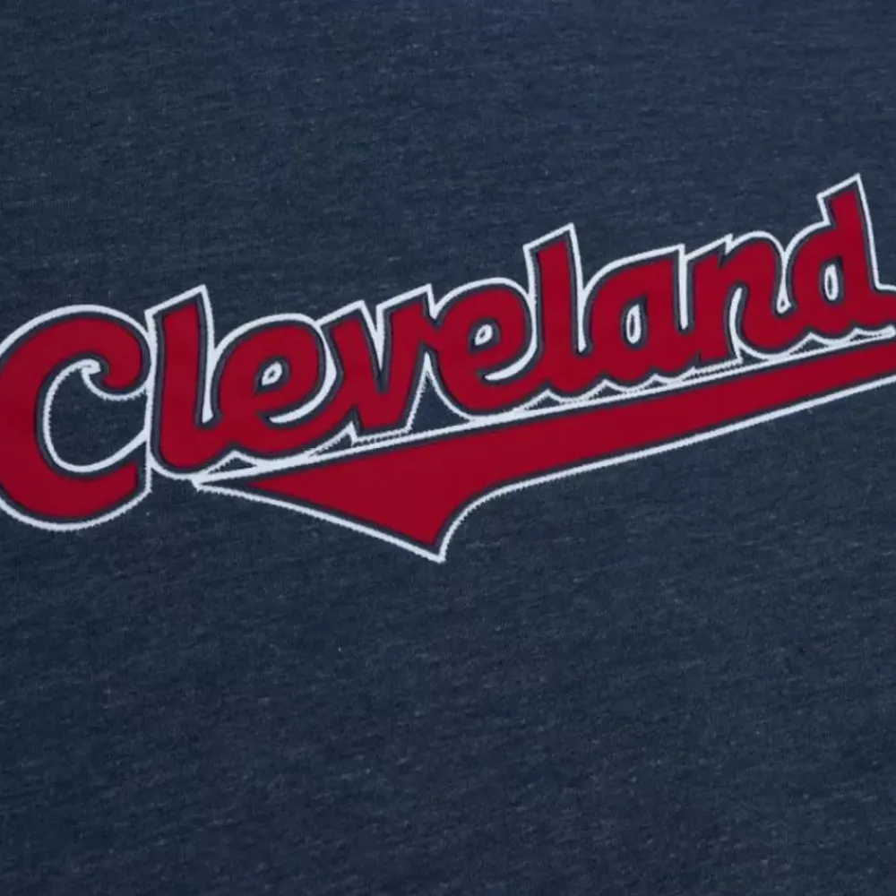 Apparel Mitchell & Ness Hoodies & Sweatshirts-Playoff Win 2.0 Crew Vintage Cleveland Guardians