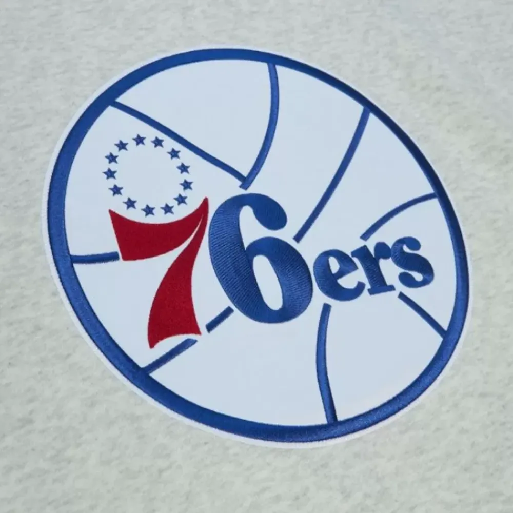 Apparel Mitchell & Ness Hoodies & Sweatshirts-Playoff Win 2.0 Crew Vintage Philadelphia 76Ers