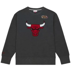 Apparel Mitchell & Ness Hoodies & Sweatshirts-Playoff Win 2.0 Crew Vintage Chicago Bulls