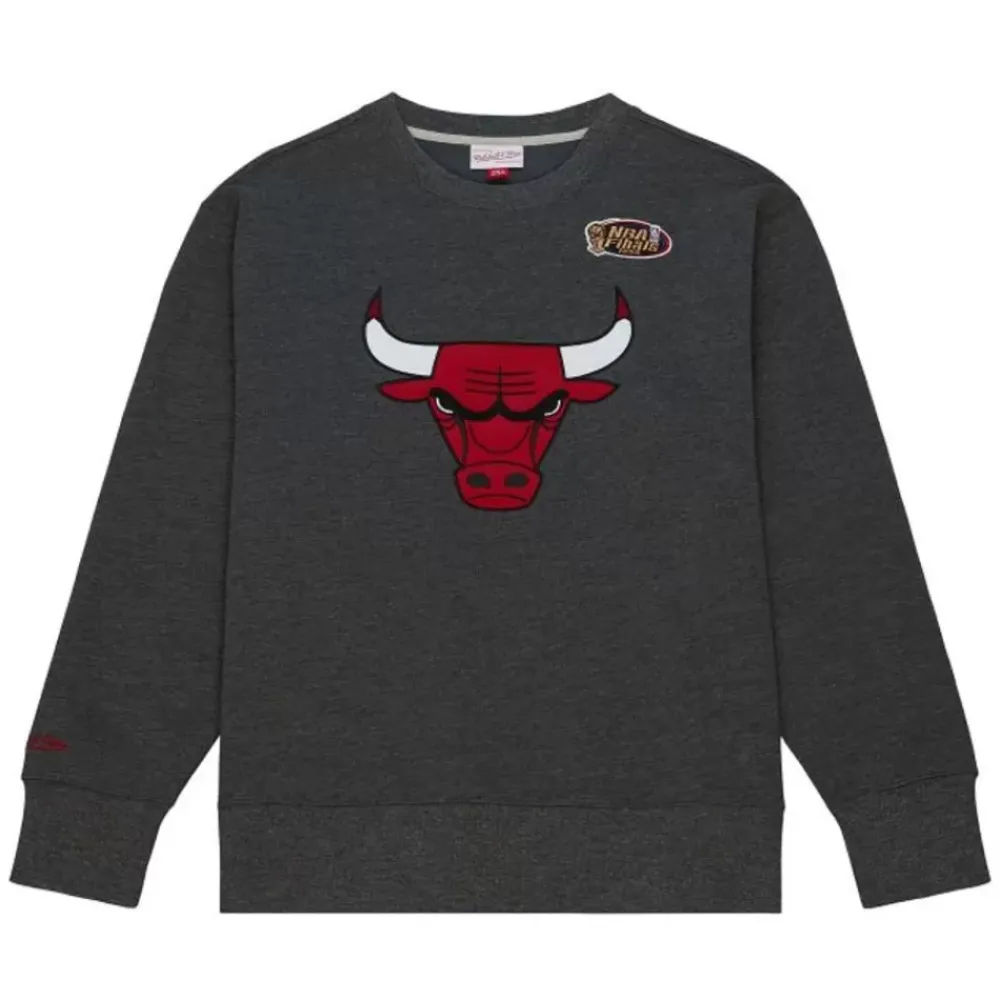 Apparel Mitchell & Ness Hoodies & Sweatshirts-Playoff Win 2.0 Crew Vintage Chicago Bulls