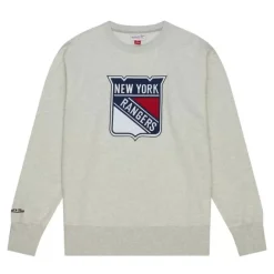 Apparel Mitchell & Ness Hoodies & Sweatshirts-Playoff Win 2.0 Crew Vintage New York Rangers