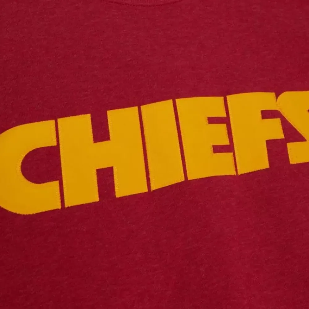 Apparel Mitchell & Ness Hoodies & Sweatshirts-Playoff Win 2.0 Crew Vintage Kansas City Chiefs