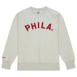 Apparel Mitchell & Ness Hoodies & Sweatshirts-Playoff Win 2.0 Crew Vintage Philadelphia Phillies
