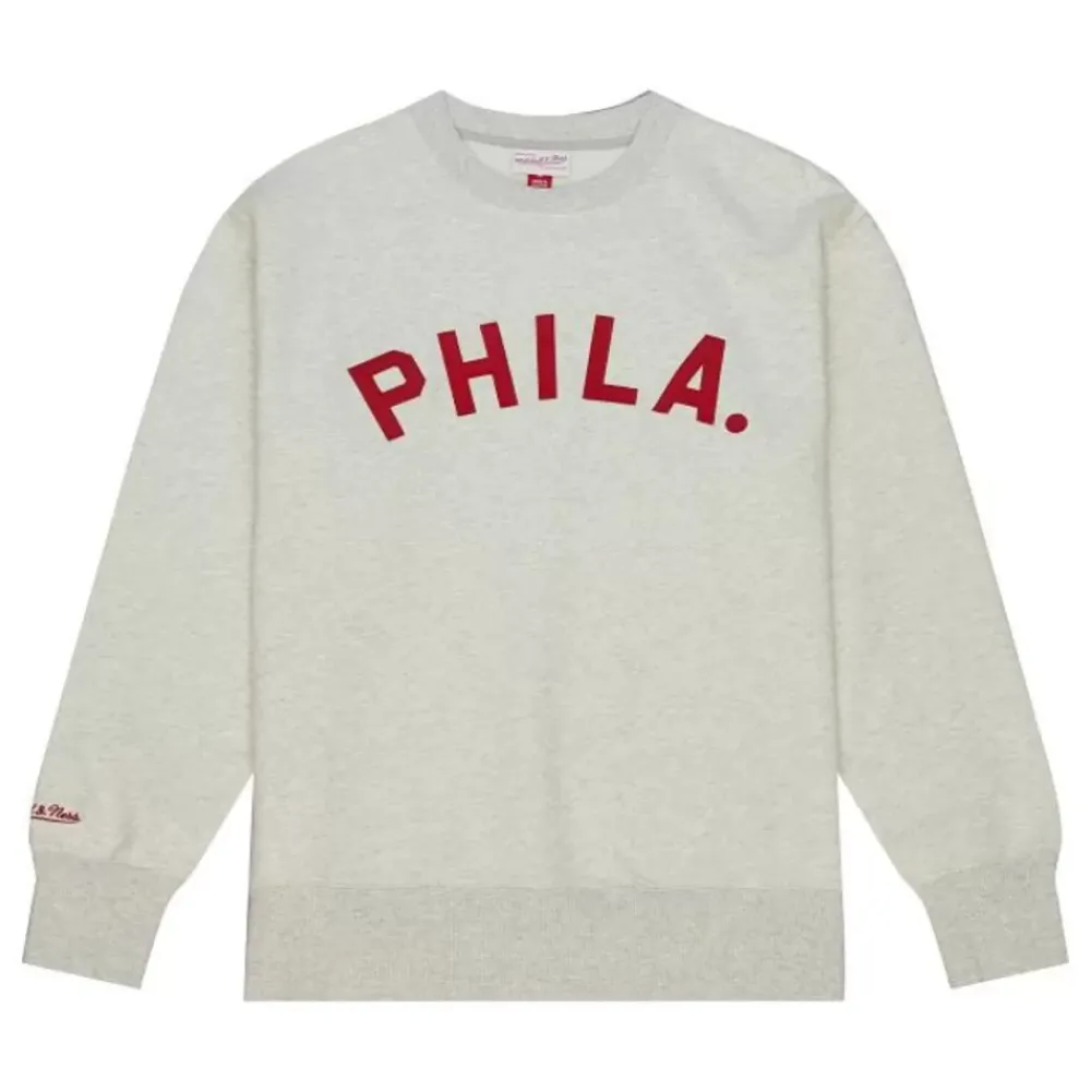 Apparel Mitchell & Ness Hoodies & Sweatshirts-Playoff Win 2.0 Crew Vintage Philadelphia Phillies