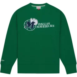Apparel Mitchell & Ness Hoodies & Sweatshirts-Playoff Win 2.0 Crew Vintage Dallas Mavericks