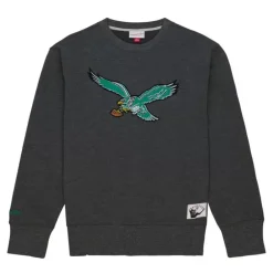 Apparel Mitchell & Ness Hoodies & Sweatshirts-Playoff Win 2.0 Crew Vintage Philadelphia Eagles