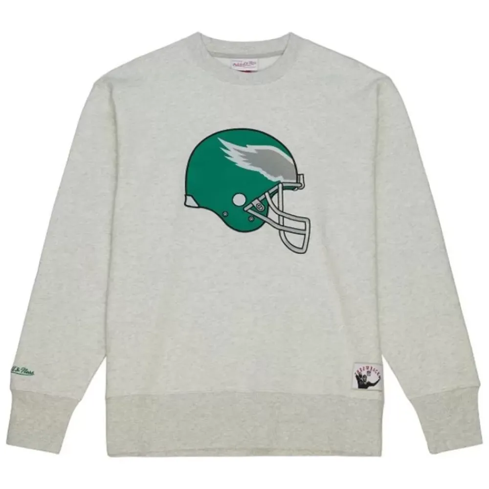 Apparel Mitchell & Ness Hoodies & Sweatshirts-Playoff Win 2.0 Crew Vintage Philadelphia Eagles