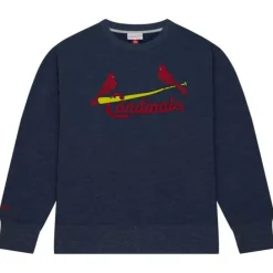 Apparel Mitchell & Ness Hoodies & Sweatshirts-Playoff Win 2.0 Crew Vintage St. Louis Cardinals