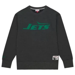 Apparel Mitchell & Ness Hoodies & Sweatshirts-Playoff Win 2.0 Crew Vintage New York Jets