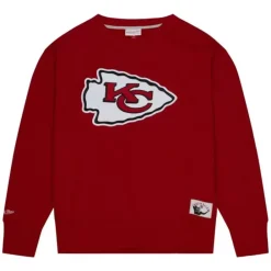 Apparel Mitchell & Ness Hoodies & Sweatshirts-Playoff Win 2.0 Crew Vintage Kansas City Chiefs