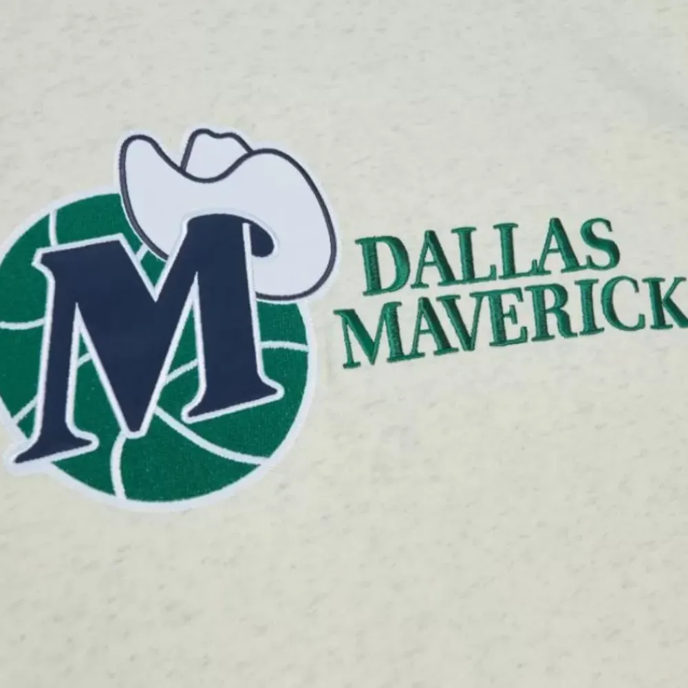 Apparel Mitchell & Ness Hoodies & Sweatshirts-Playoff Win 2.0 Crew Vintage Dallas Mavericks