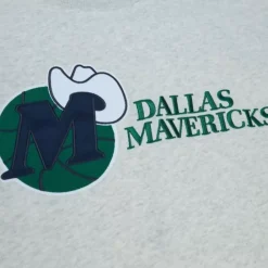 Apparel Mitchell & Ness Hoodies & Sweatshirts-Playoff Win 2.0 Crew Vintage Dallas Mavericks