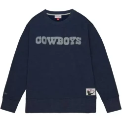 Apparel Mitchell & Ness Hoodies & Sweatshirts-Playoff Win 2.0 Crew Vintage Dallas Cowboys